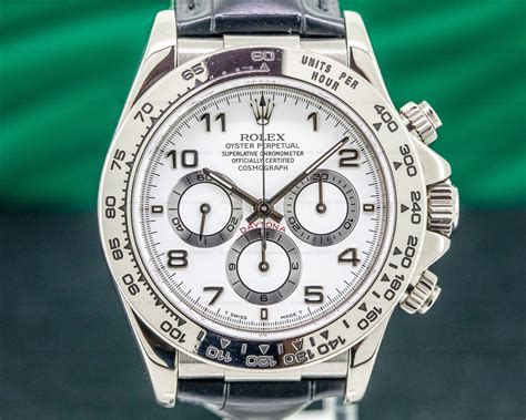 rolex daytona white gold.